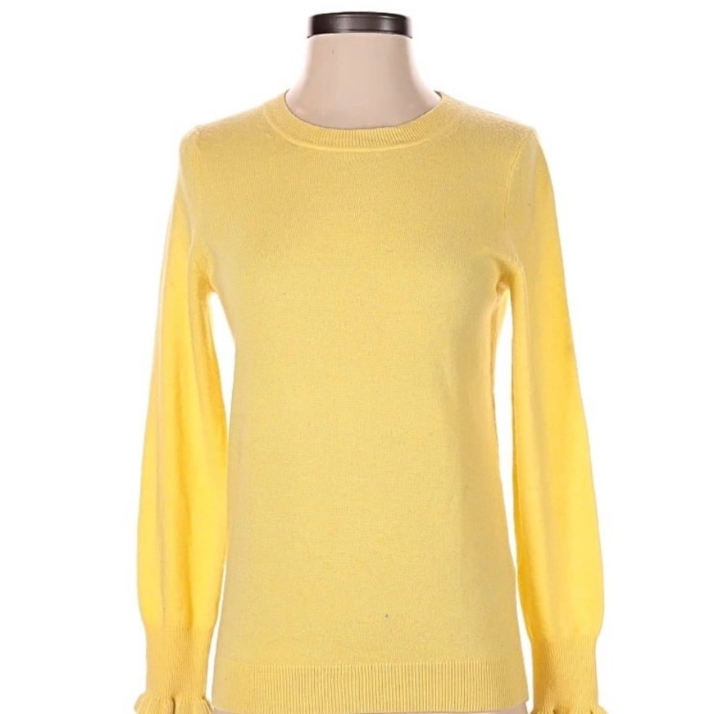 Banana Republic Sunny Yellow Crew Neck Sweater